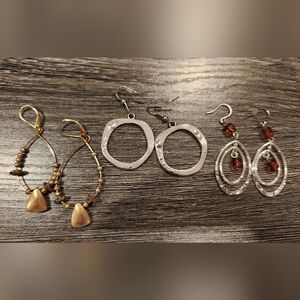 Three Pairs of Earrings